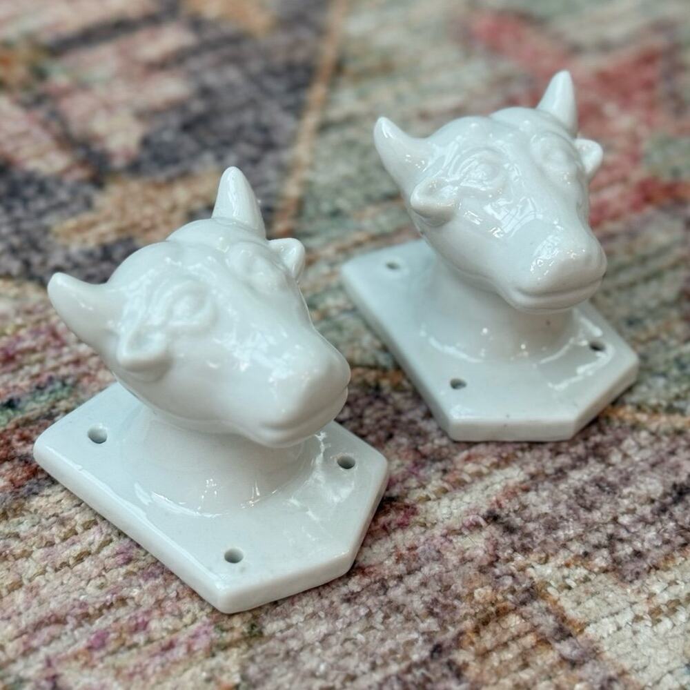 Ceramic Cow/Bull Wall Mounts
